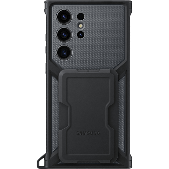 Samsung Galaxy S23 Ultra Gadget Hoesje Zwart - Achterkant