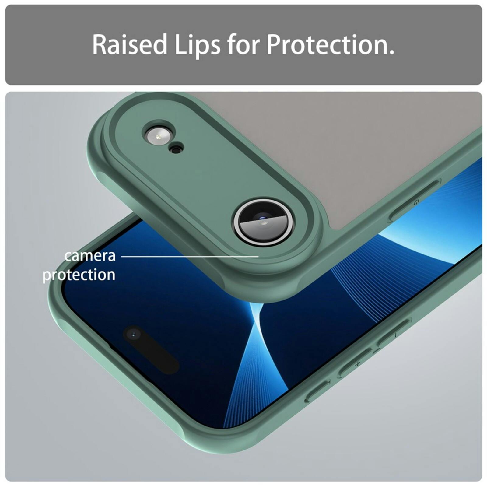 Mocaa Apple iPhone 17 Air Slim Anti-Shock Hoesje Groen