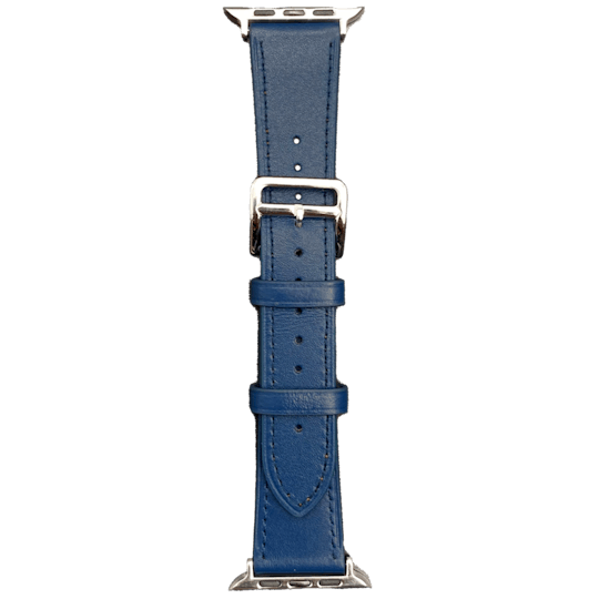 Swipez Apple Watch Klassiek Leren Bandje Blauw