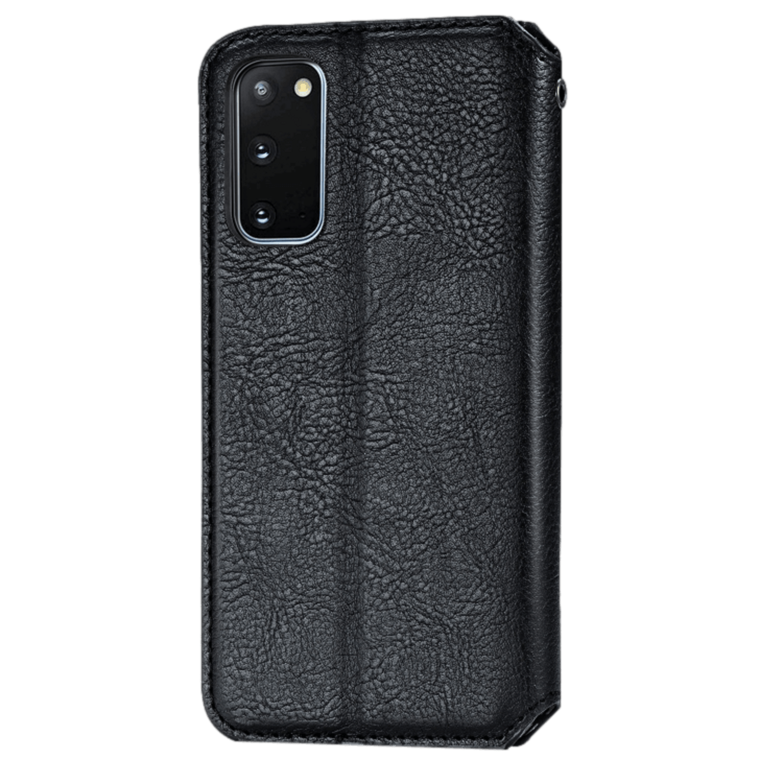 CaseBody Samsung Galaxy S20 Cubic Hoesje met Magneetsluiting Zwart