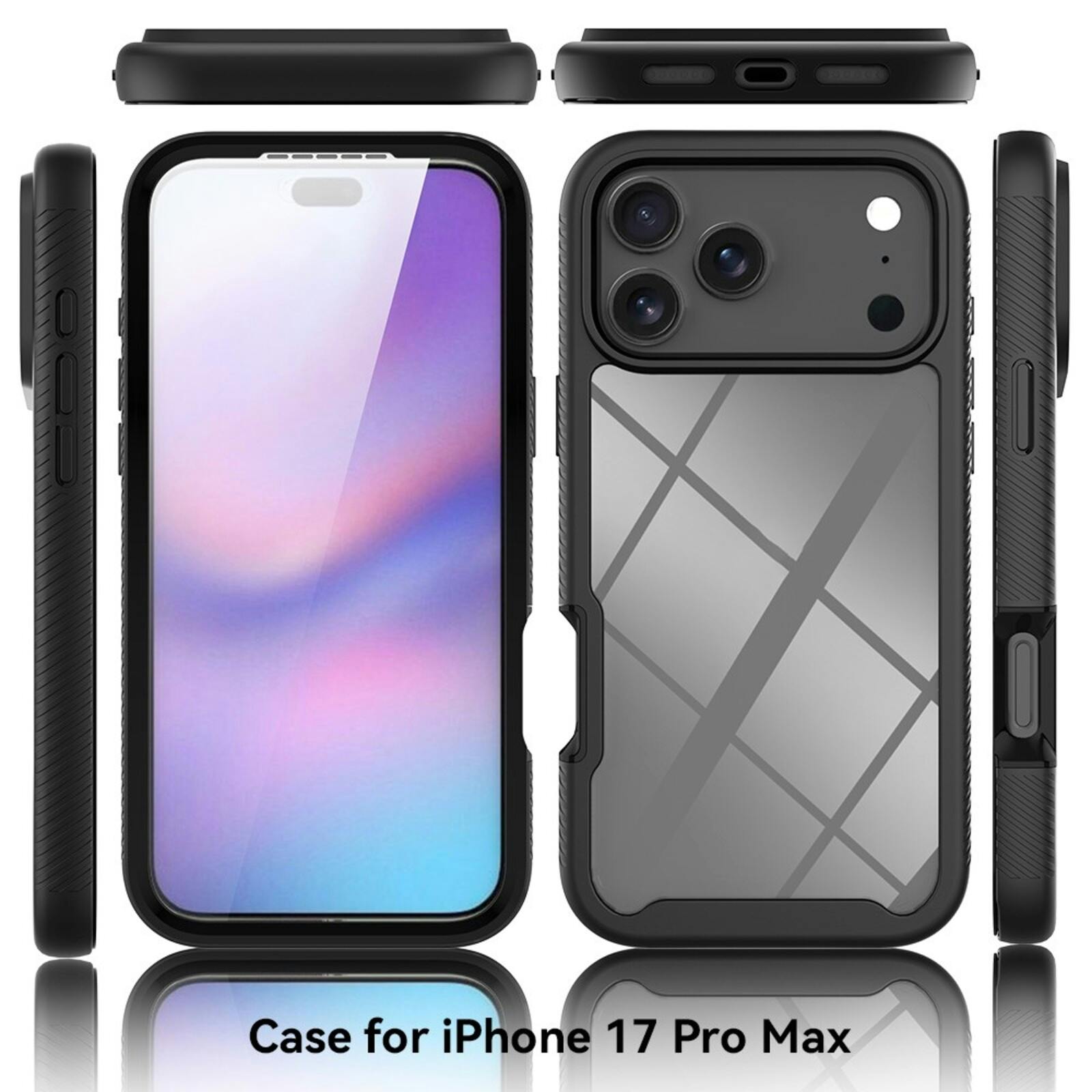 Comfycase Apple iPhone 17 Pro Max Full Protection Hoesje Zwart