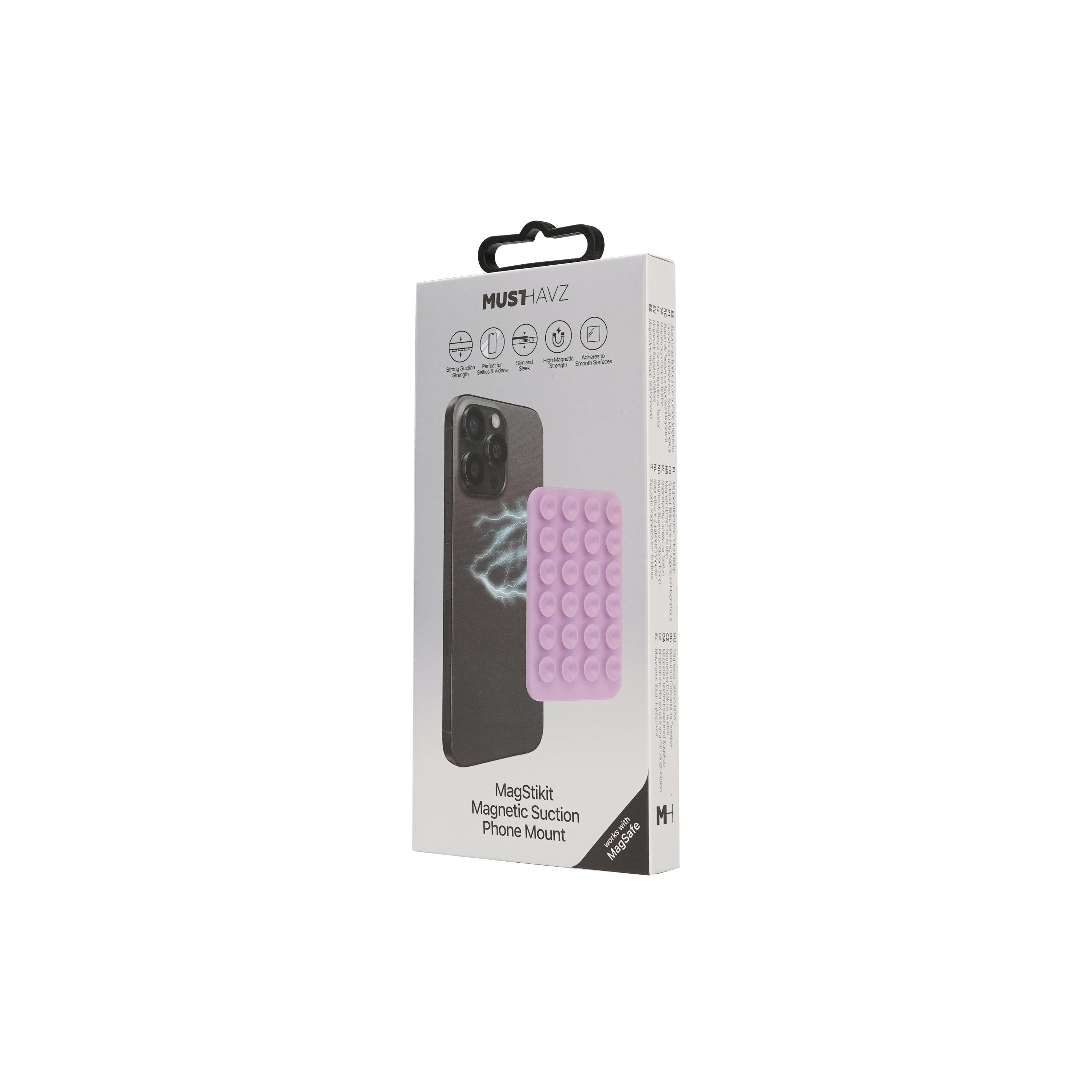 Musthavz Magnetische Zuignap Houder Roze