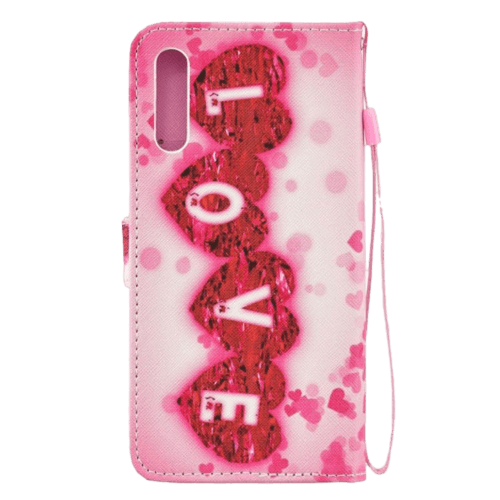 Comfycase Samsung Galaxy A50 Bookcase Hoesje Love Meerkleurig