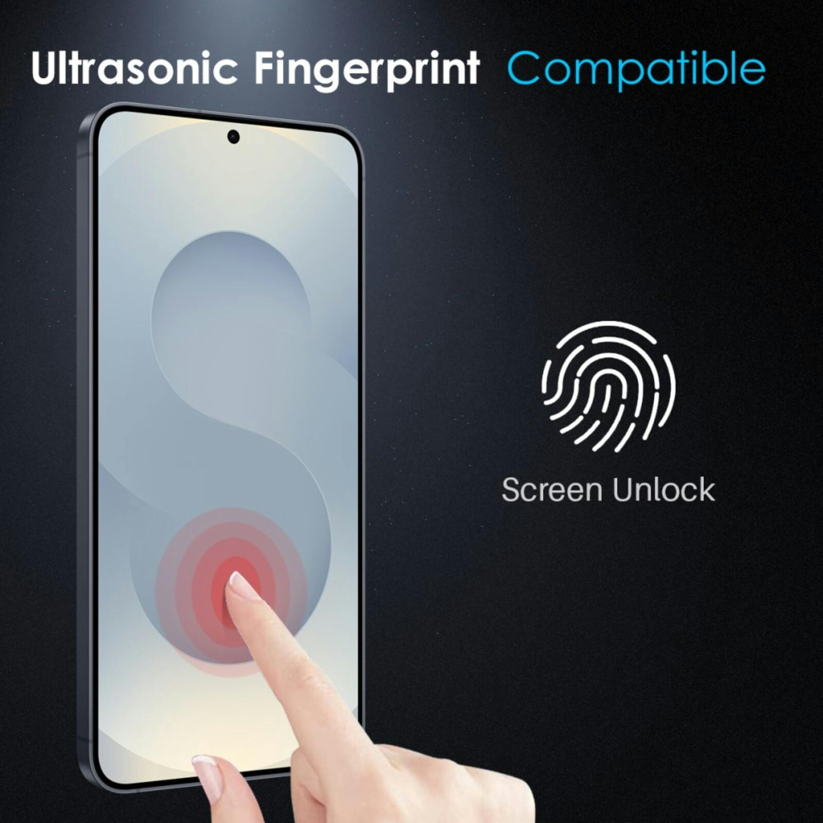 Northjo Samsung Galaxy S25 Edge A++ Privacy Screenprotector Transparant