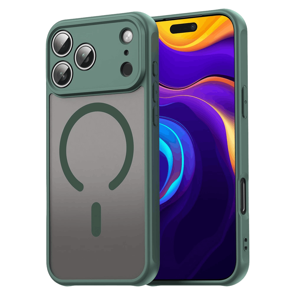 Mocaa Apple iPhone 17 Pro Max Slim Anti-Shock MagSafe Hoesje Groen