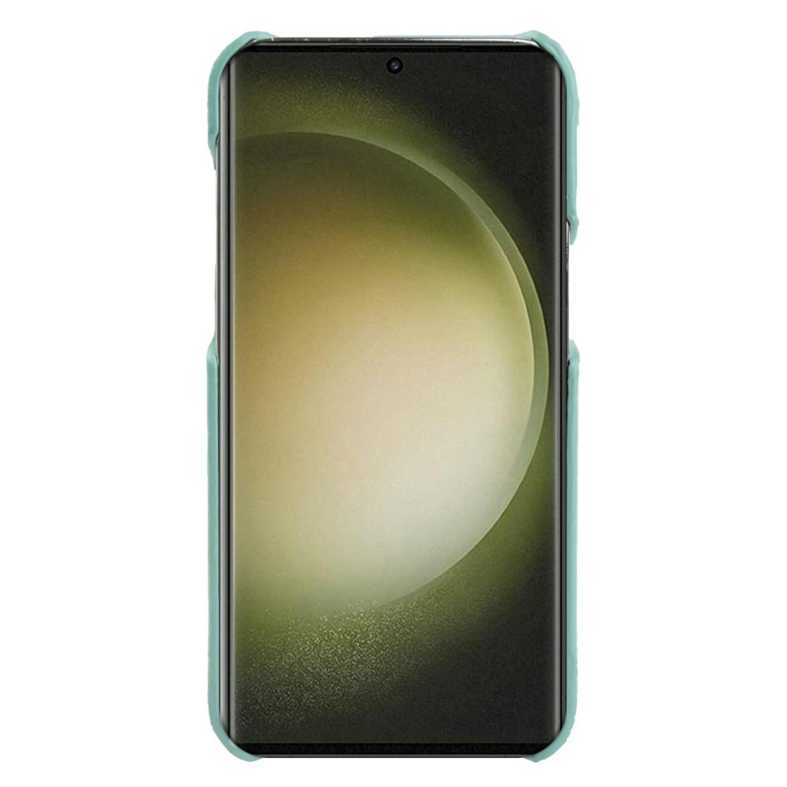 Fashion Samsung Galaxy S26 Ultra Magnetisch Hoesje Echt Leer Groen