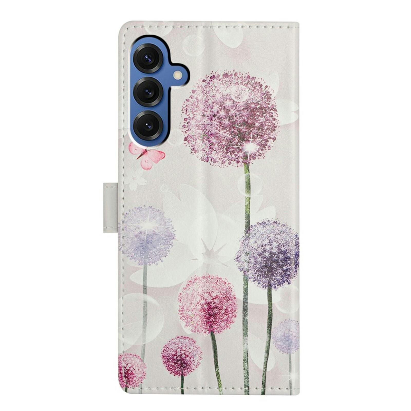 Comfycase Samsung Galaxy S25 FE Dandelion Bookcase Hoesje Meerkleurig
