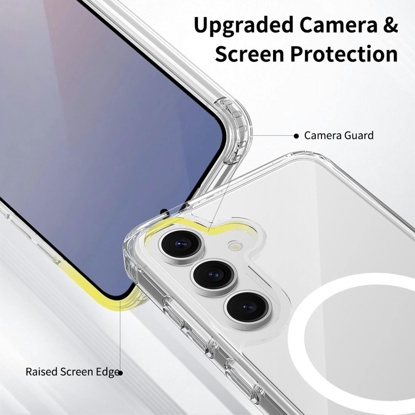 CaseBody Samsung Galaxy A57 Magnetisch Hoesje Transparant