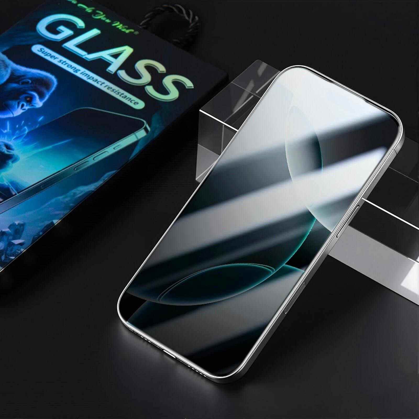 DO AS YOU WISH iPhone 14 Pro Full Screen Tempered Glass Screenprotector Transparant
