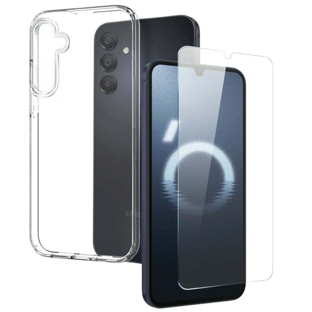 Northjo Samsung Galaxy A16 Hoesje en Screenprotector Transparant