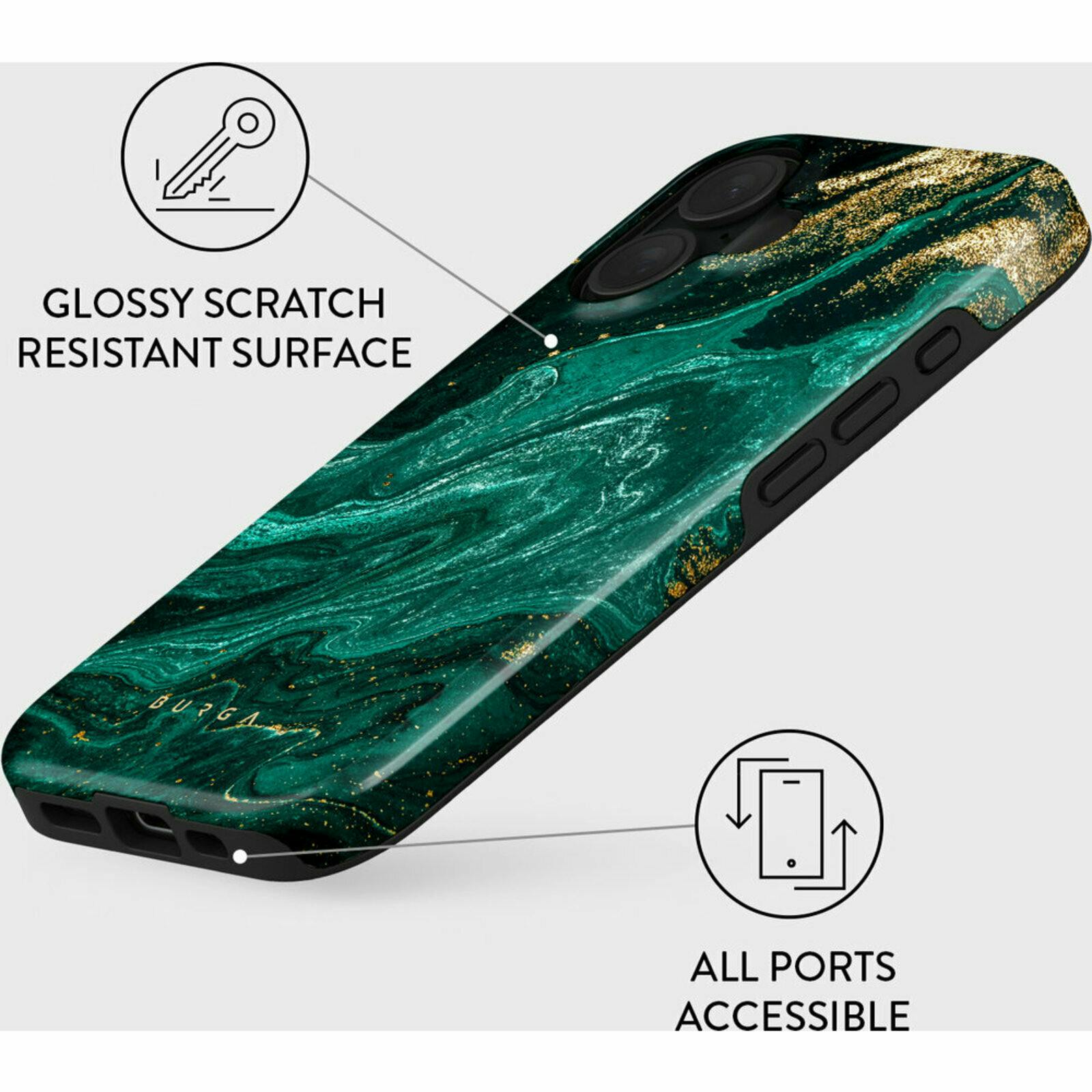 Burga iPhone 16 Plus Hoesje Emerald Pool