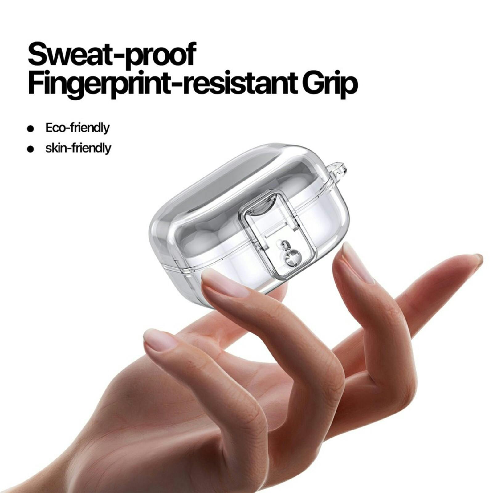 DUX DUCIS Samsung Galaxy Buds4 (Pro) Hoesje met Haak Transparant Roze