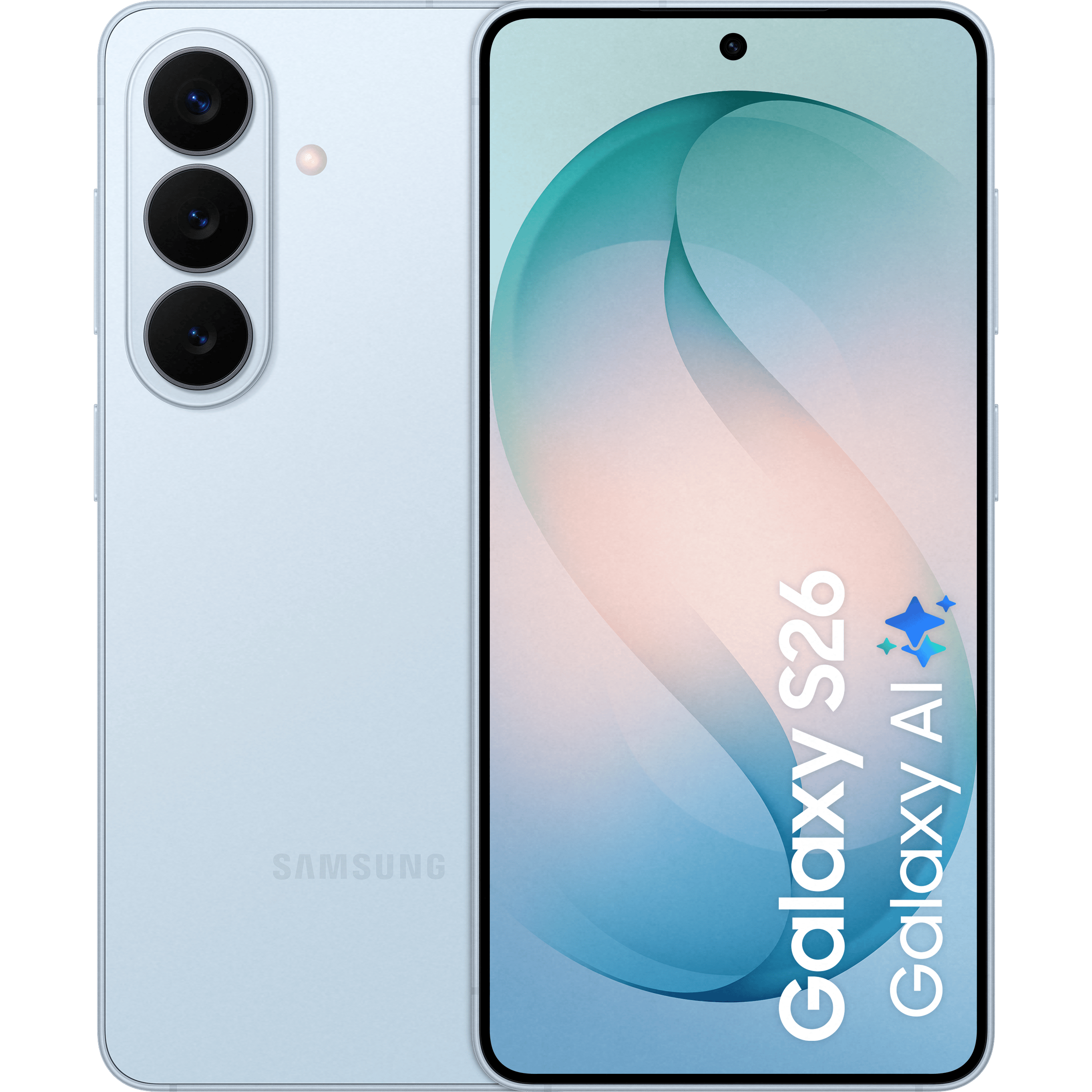 Samsung Galaxy S26 Sky Blue - Voorkant & achterkant