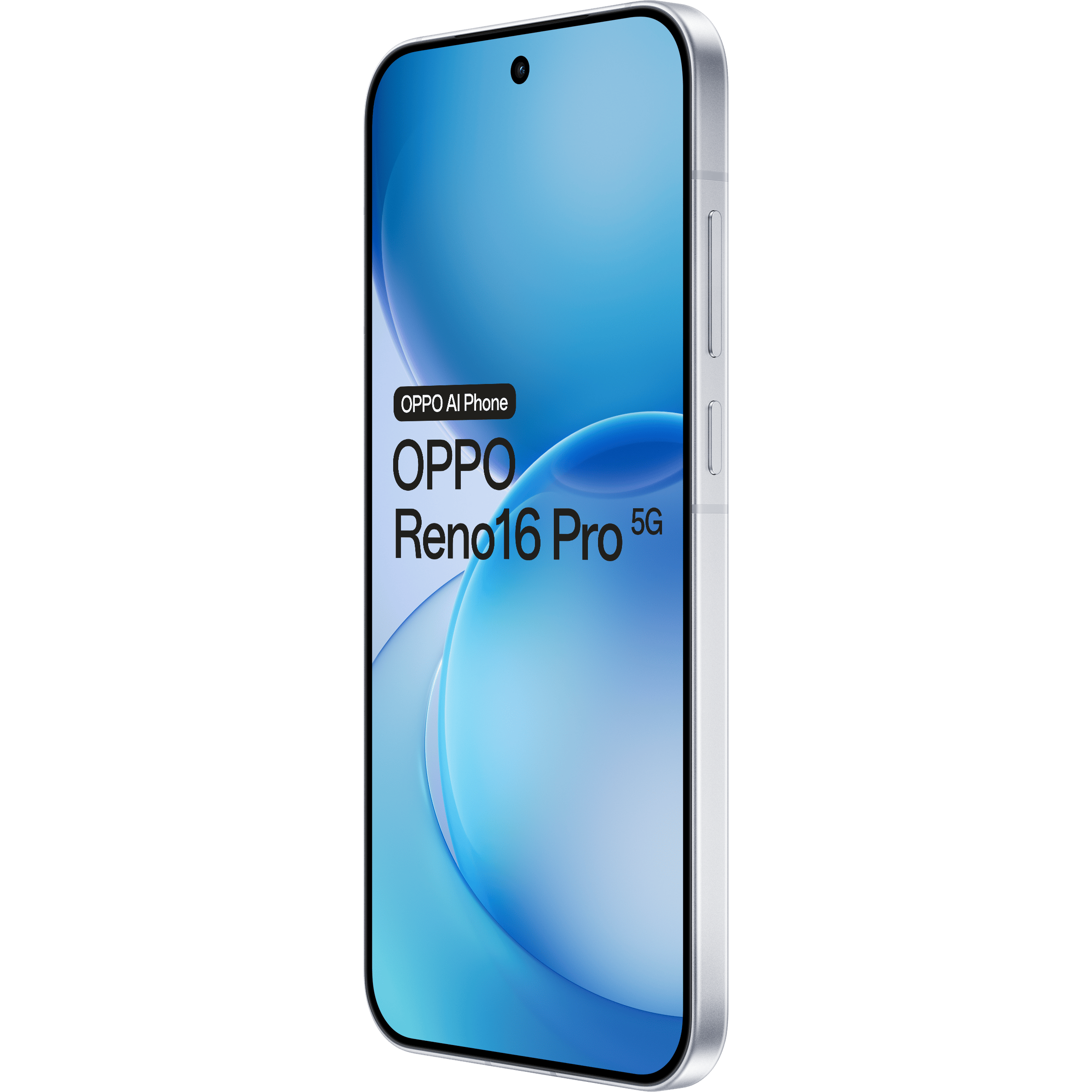OPPO Reno16 Pro 5G White - Aanzicht vanaf rechts