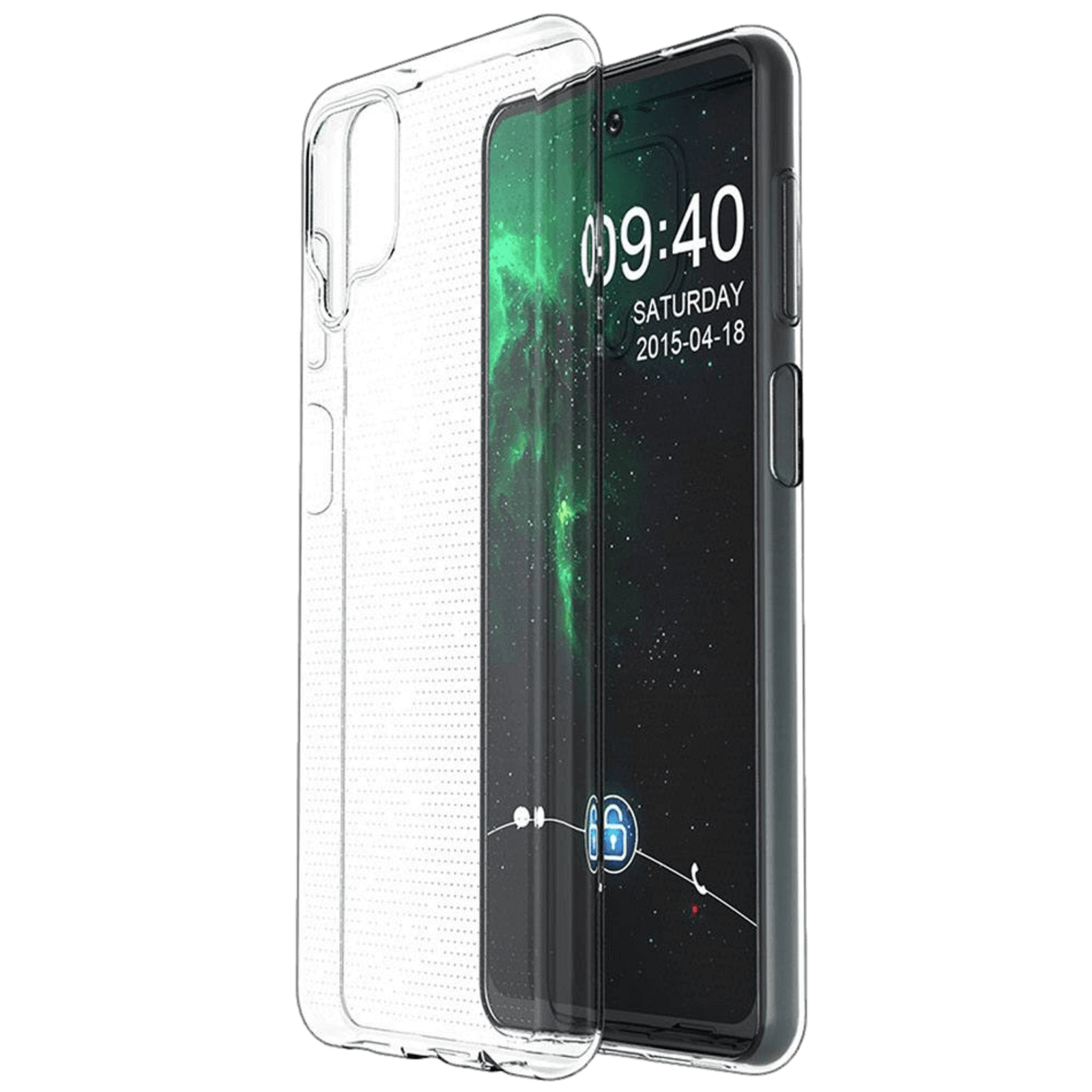 Mocaa Samsung Galaxy A12 Slank Telefoonhoesje Transparant