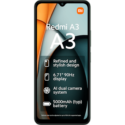 Xiaomi Redmi A3 Green - Voorkant
