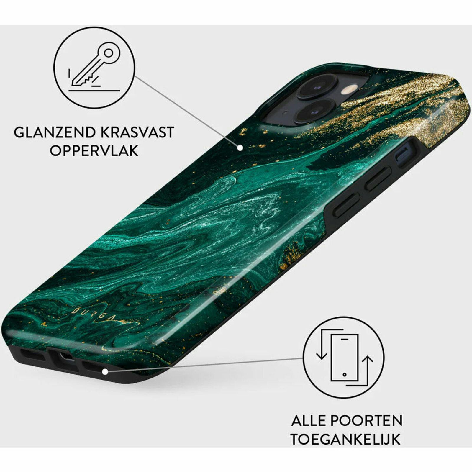 Burga iPhone 15 Hoesje Emerald Pool