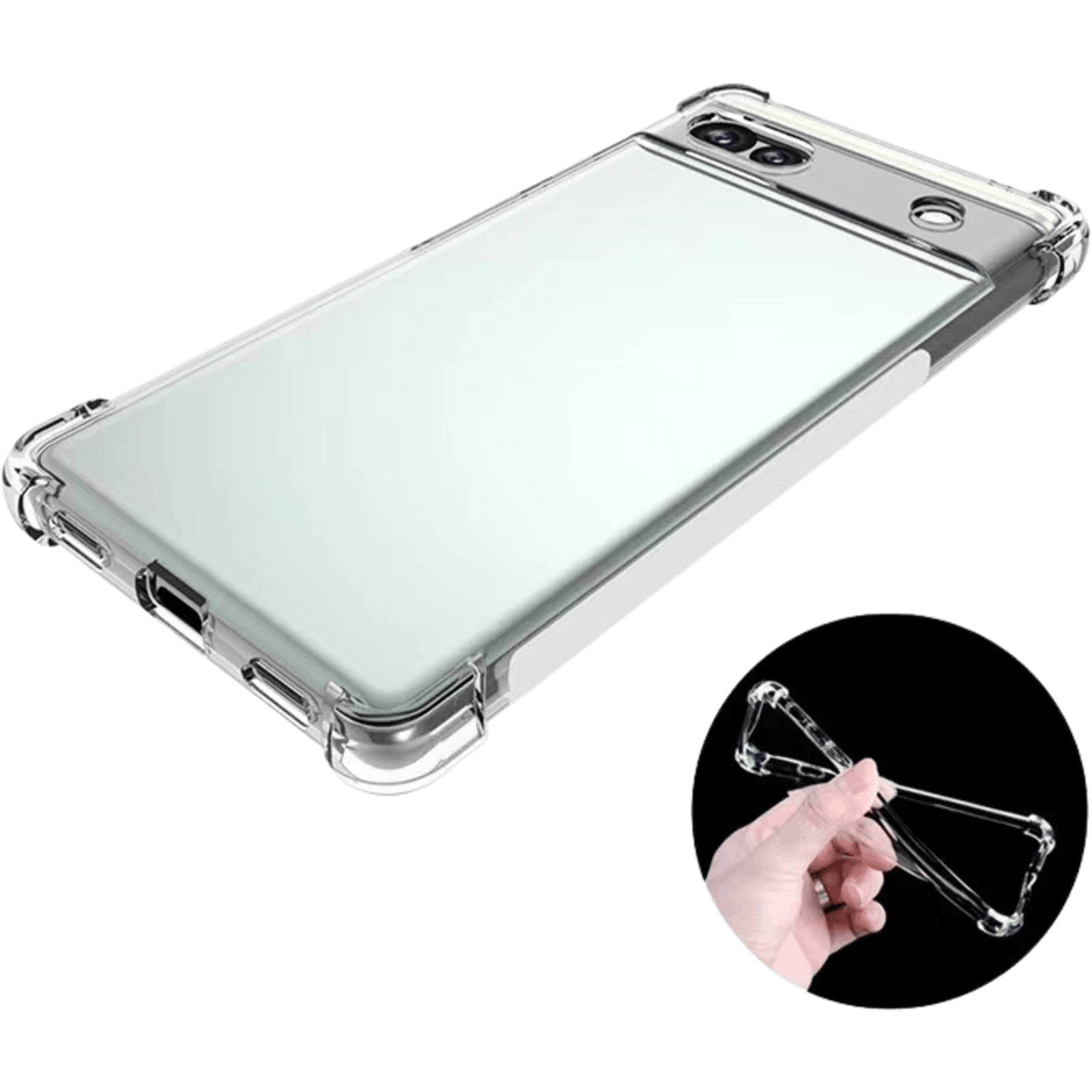 Kees Pixel 6a Telefoonhoesje Transparant