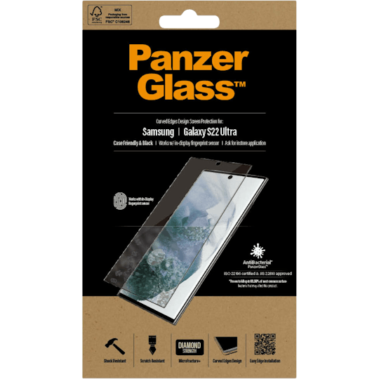 PanzerGlass Galaxy S22 Ultra Glazen Screenprotector