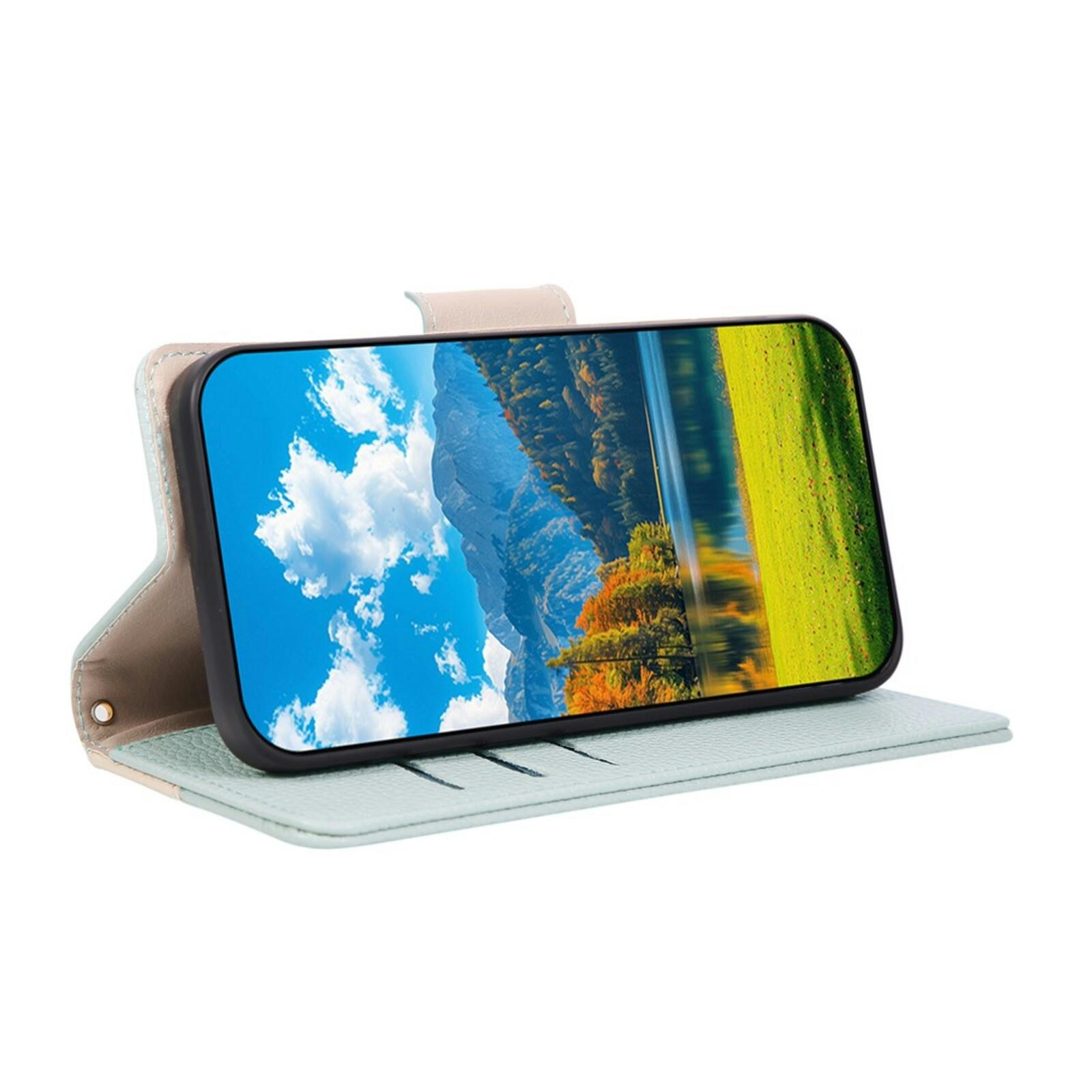 TwoTone Samsung Galaxy S26 Plus Zipper Boek Hoesje Groen