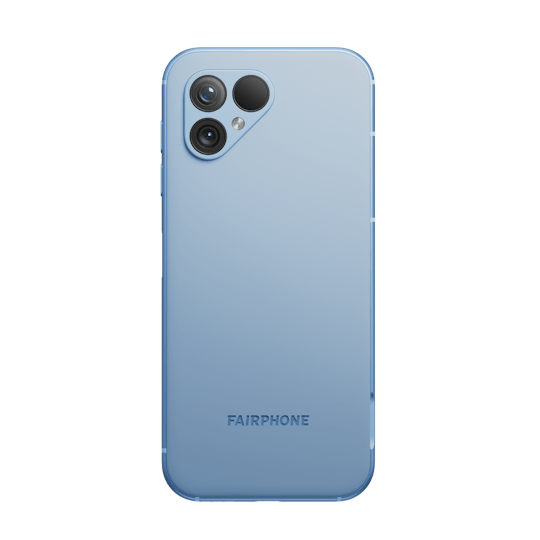 Fairphone 5 Sky Blue - Achterkant