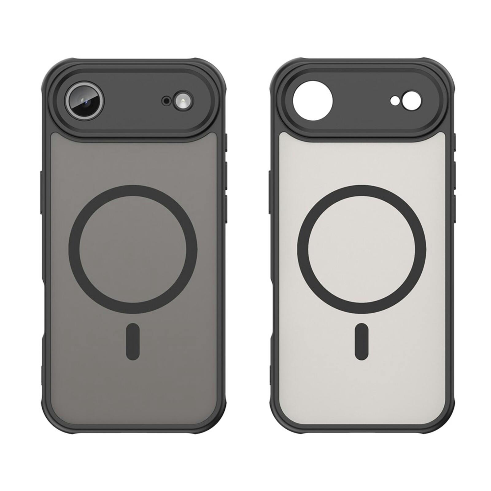 Mocaa Apple iPhone 17 Air Slim Anti-Shock MagSafe Hoesje Zwart