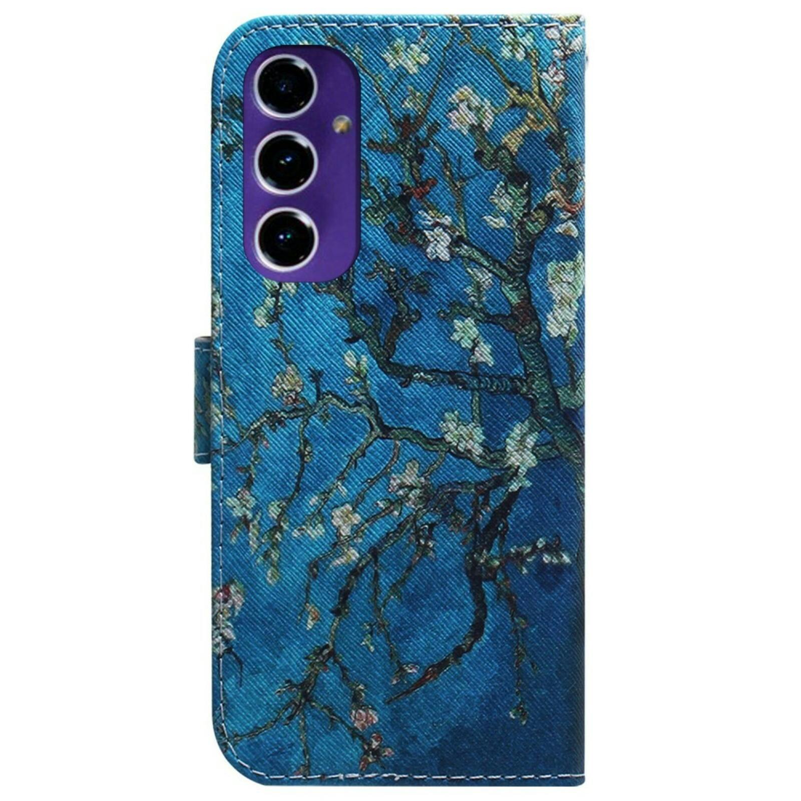 Comfycase Samsung Galaxy S24 FE Van Goghs Portemonnee Hoesje Bloesem