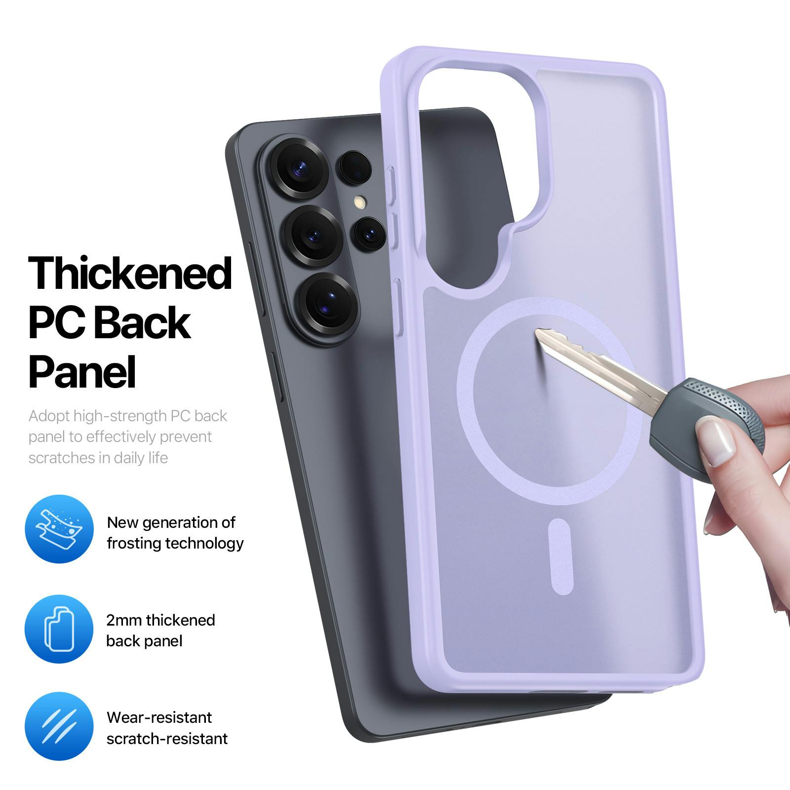 DUX DUCIS Samsung Galaxy S26 Ultra Magnetic Mat Hoesje Paars