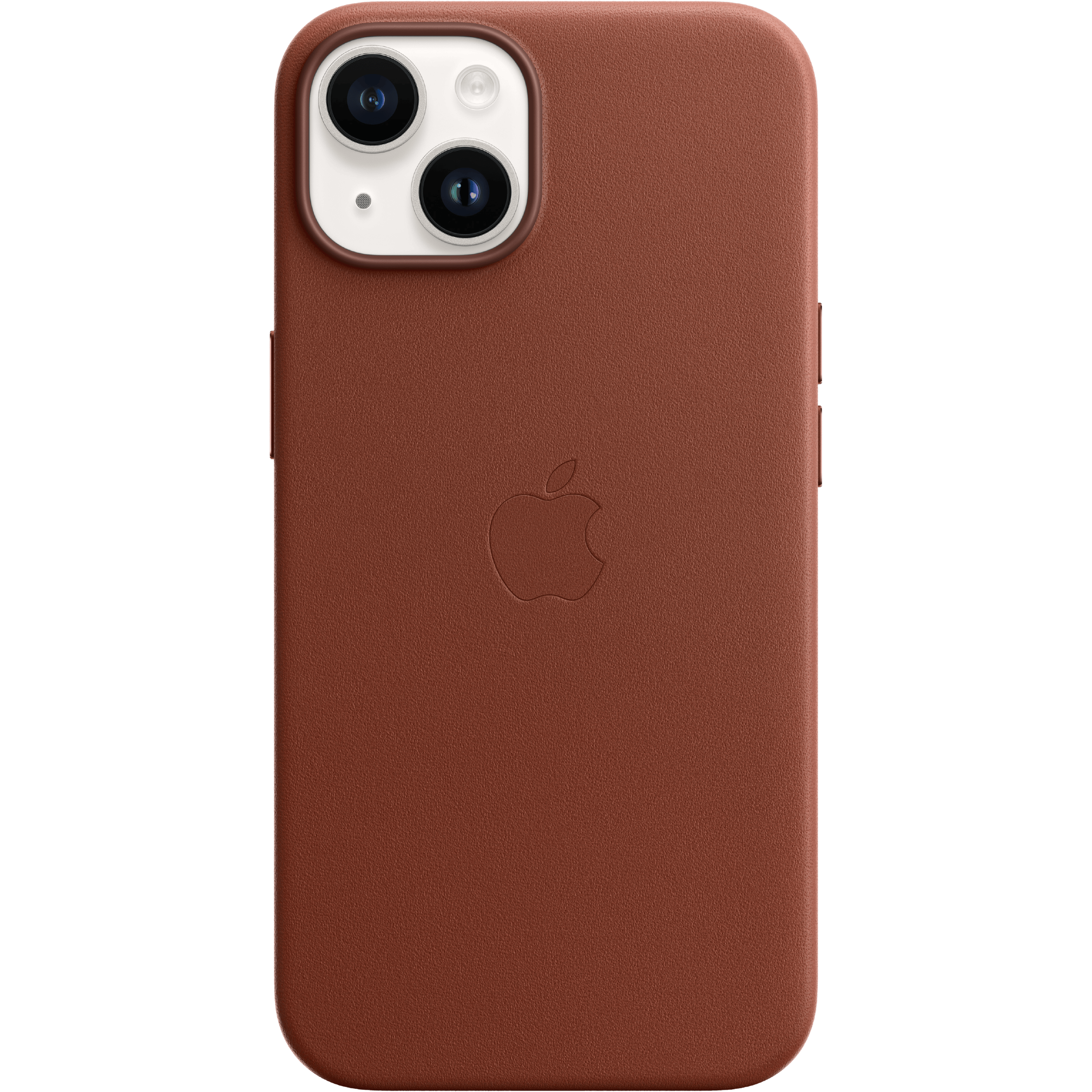 Apple iPhone 14 Plus Leren MagSafe Hoesje Kastanjebruin
