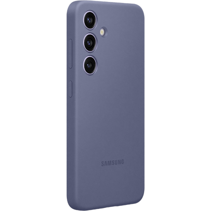 Samsung Galaxy S24 Siliconen Hoesje Paars - Zijkant