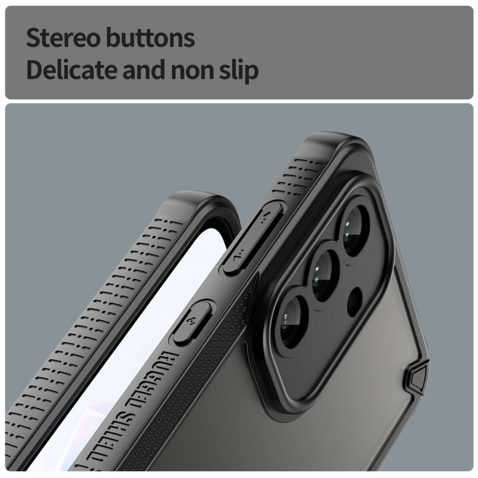 Mocaa Samsung Galaxy A56 Lichtgewicht Rugged Beschermhoesje Zwart