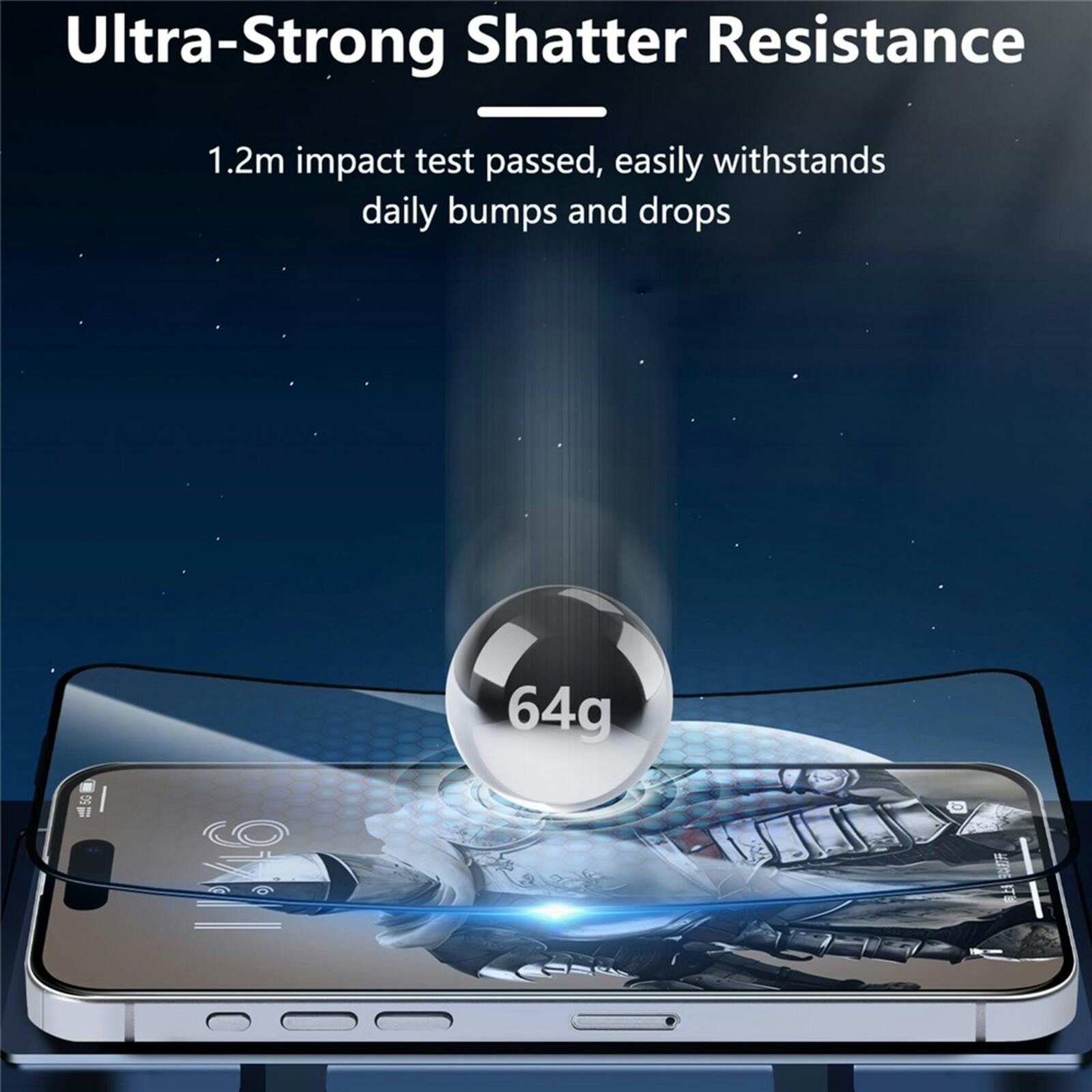 Joyroom Apple iPhone 17 Pro Max Glass Full Screenprotector Transparant