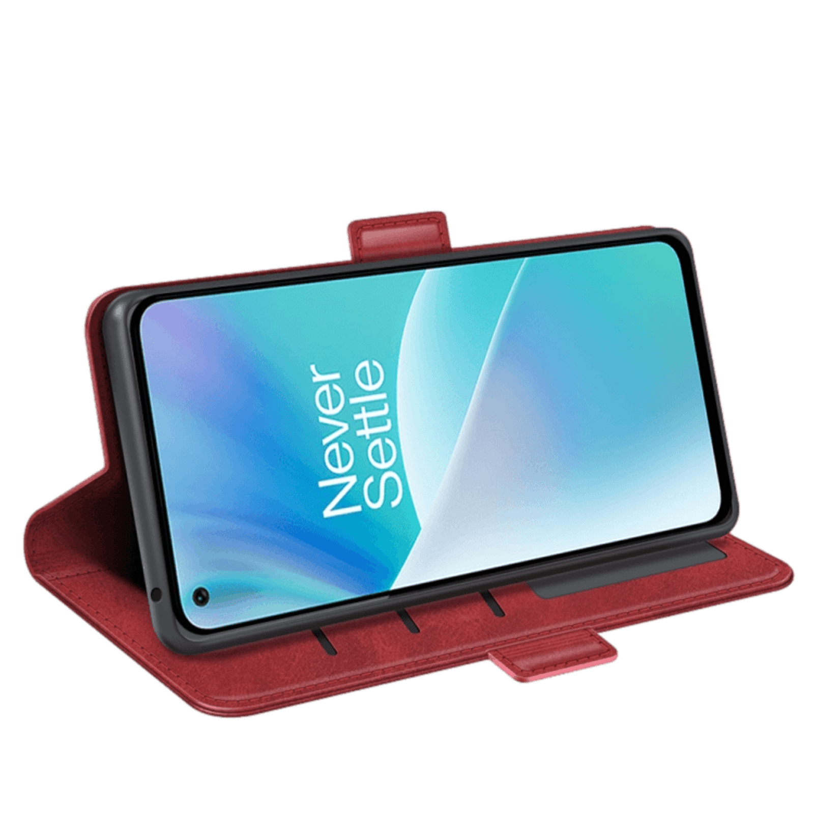 Comfycase OnePlus Nord 2T Bookcase Beschermhoesje Rood