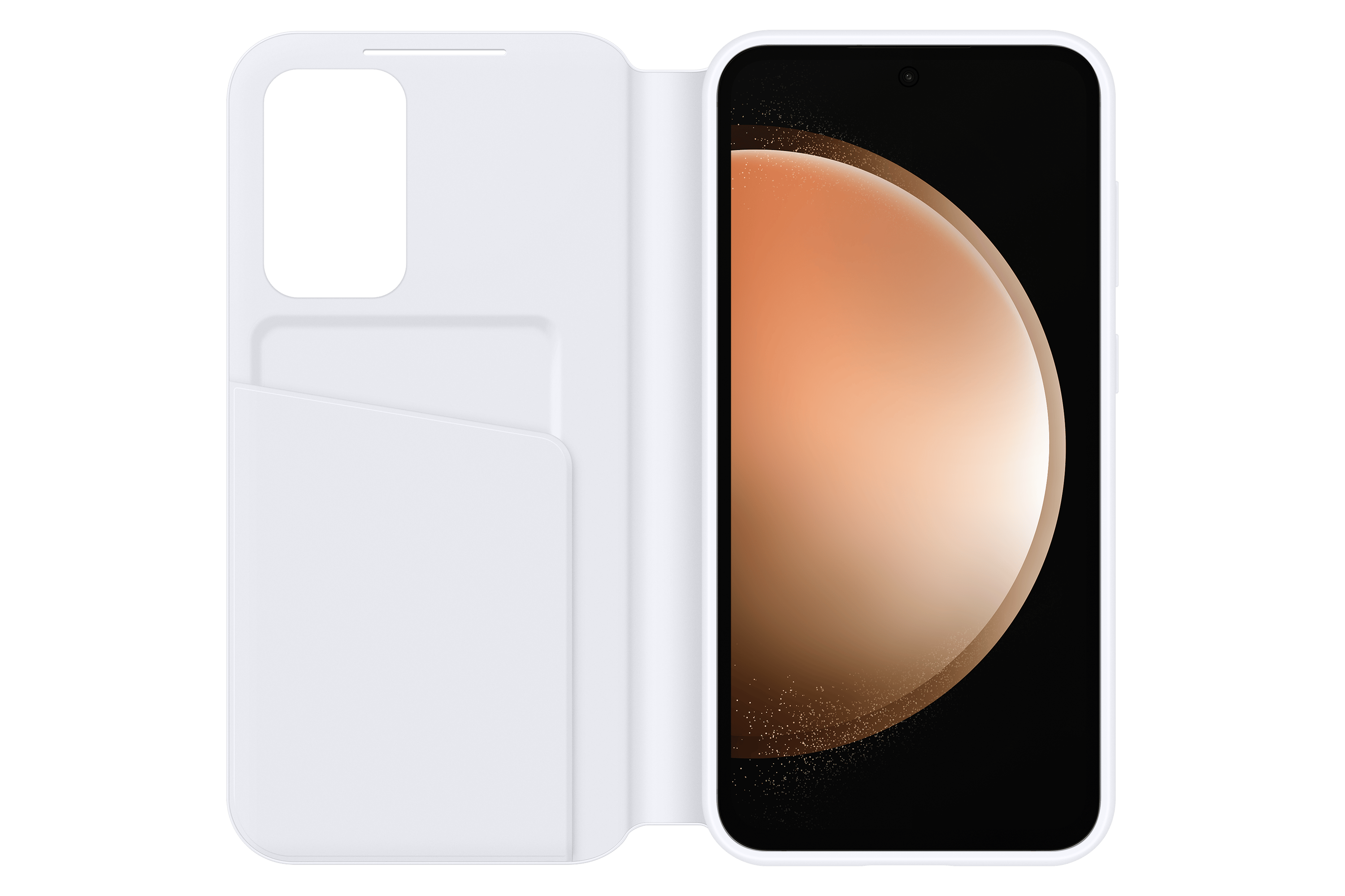 Samsung Galaxy S23 FE Smart View Hoesje Wit - Voorkant