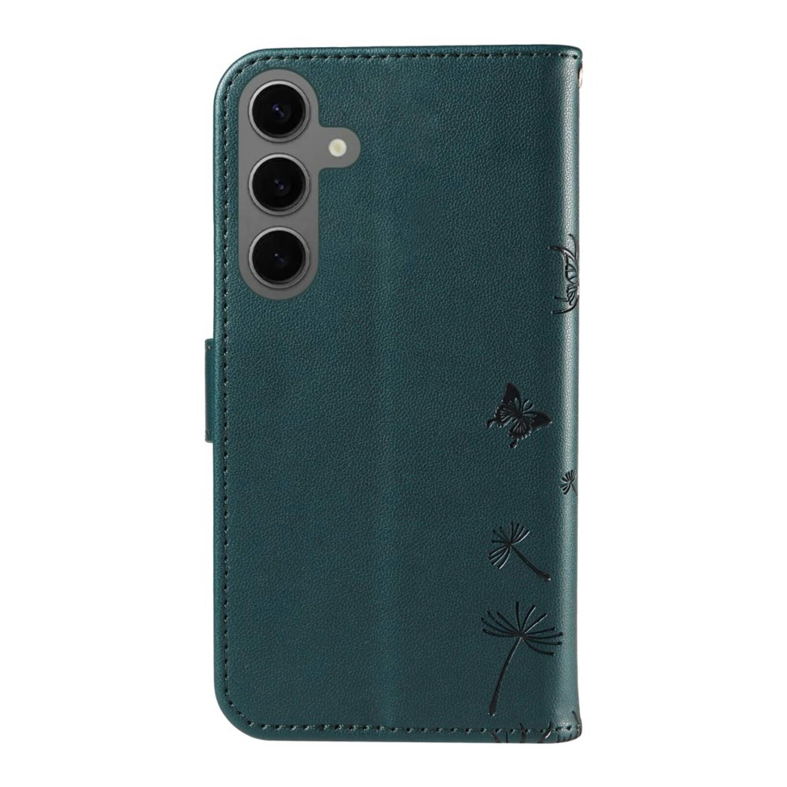 Comfycase Samsung S25 / S24 Dandelion Bookcase Hoesje Zwart
