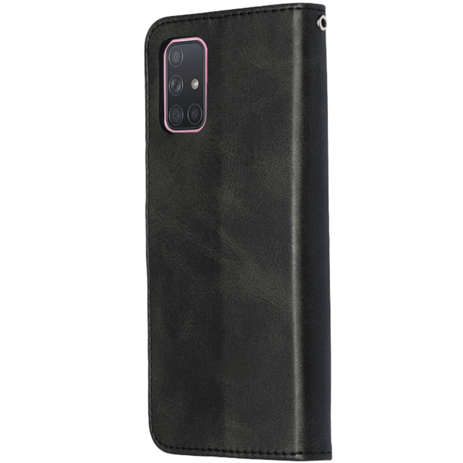 CaseBody Samsung Galaxy A71 Zipper Portemonnee Hoesje Zwart