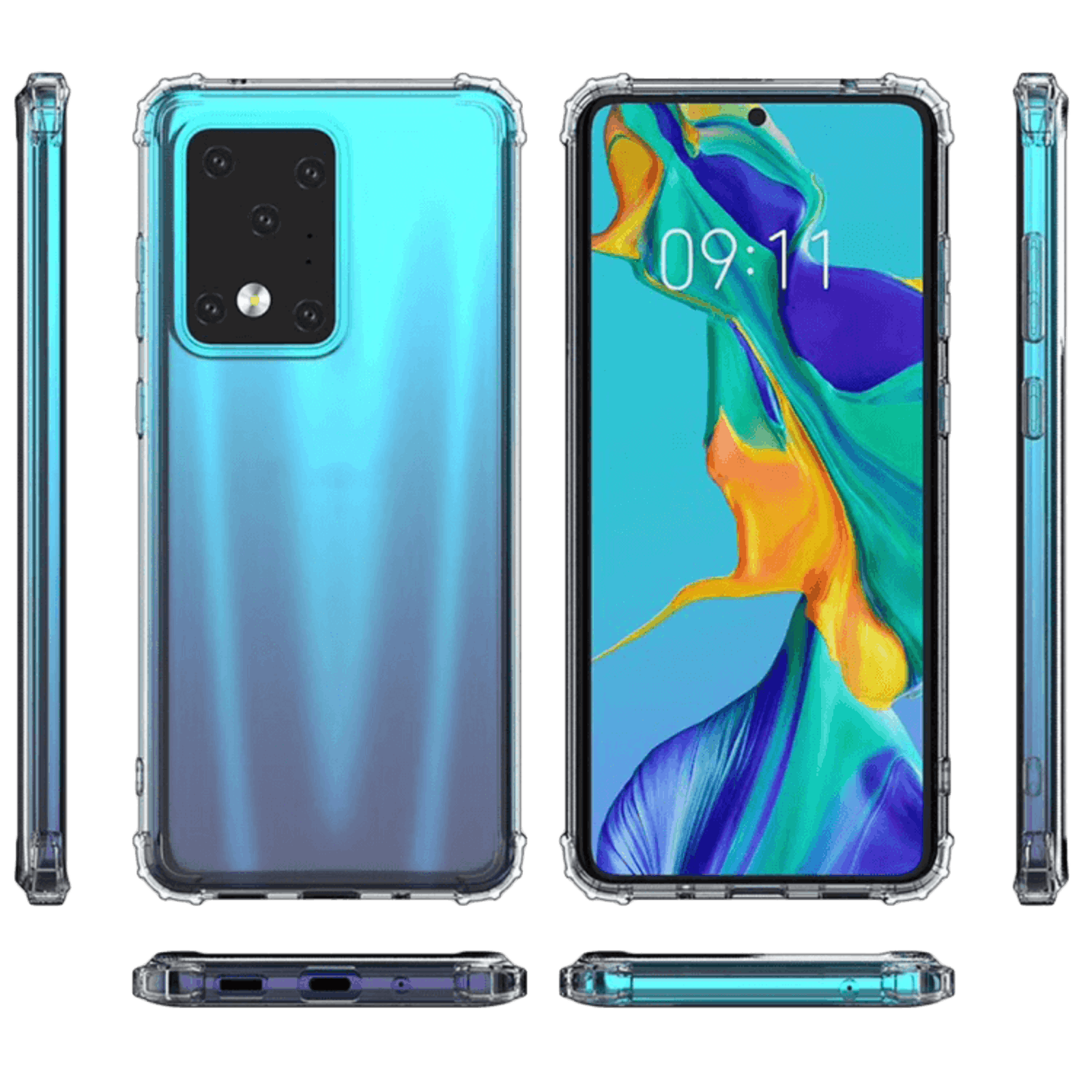 CaseBody Samsung Galaxy S20 Ultra ShockProof Hoesje Transparant