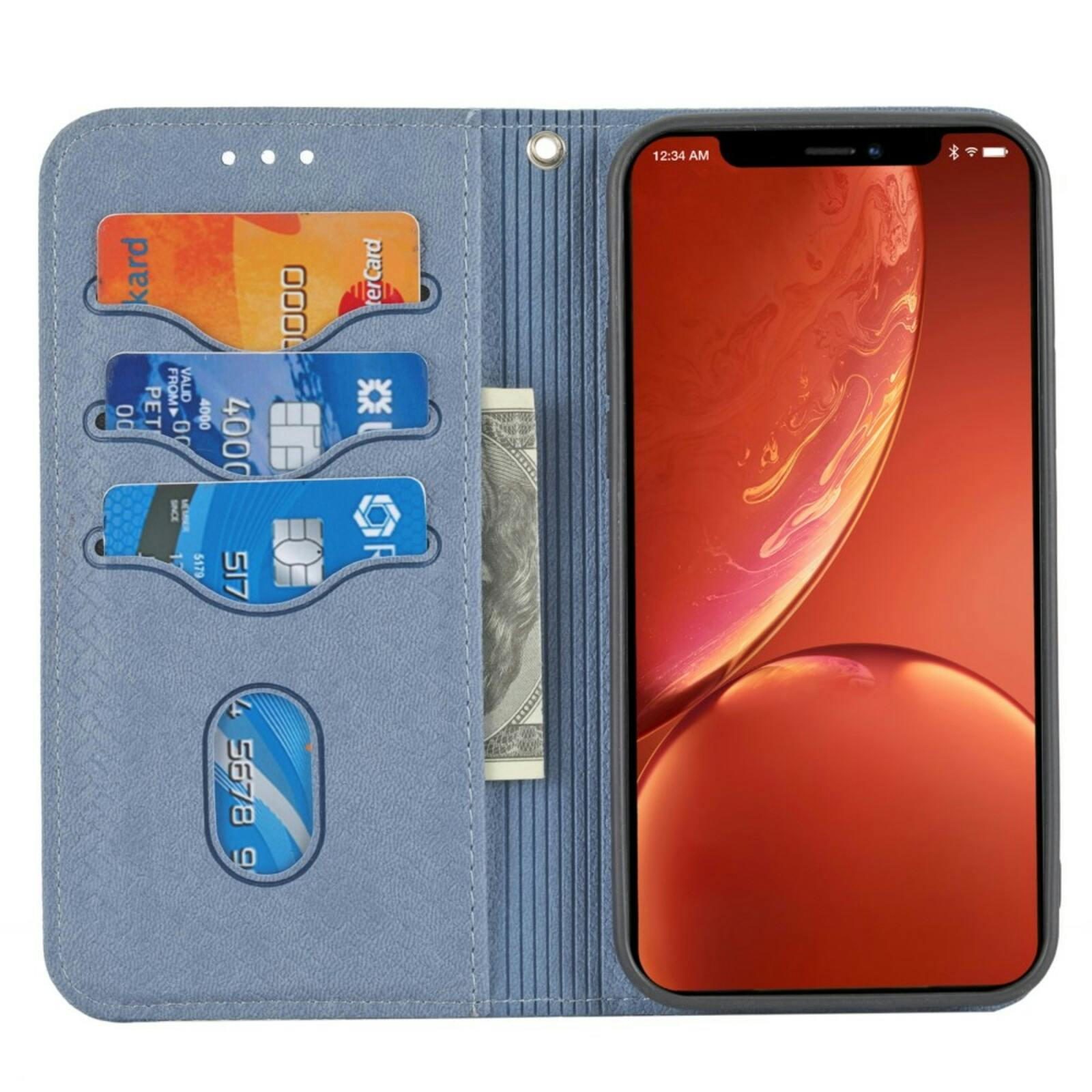 Comfycase iPhone 13 Zacht Boek Hoesje Blauw