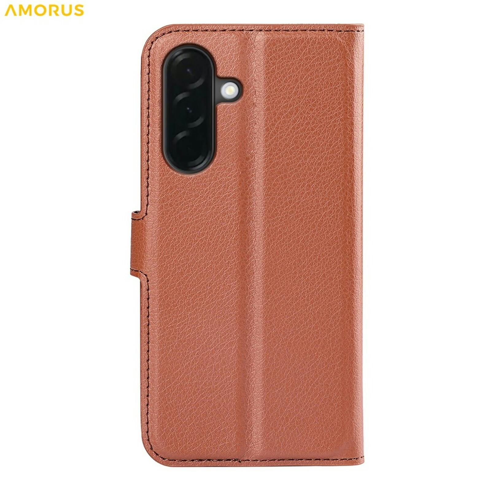 Amorus Samsung Galaxy A37 Bookcase Hoesje Bruin