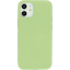 Mobiparts iPhone 12 (Pro) Siliconen Hoesje Pistache Green - Voorkant