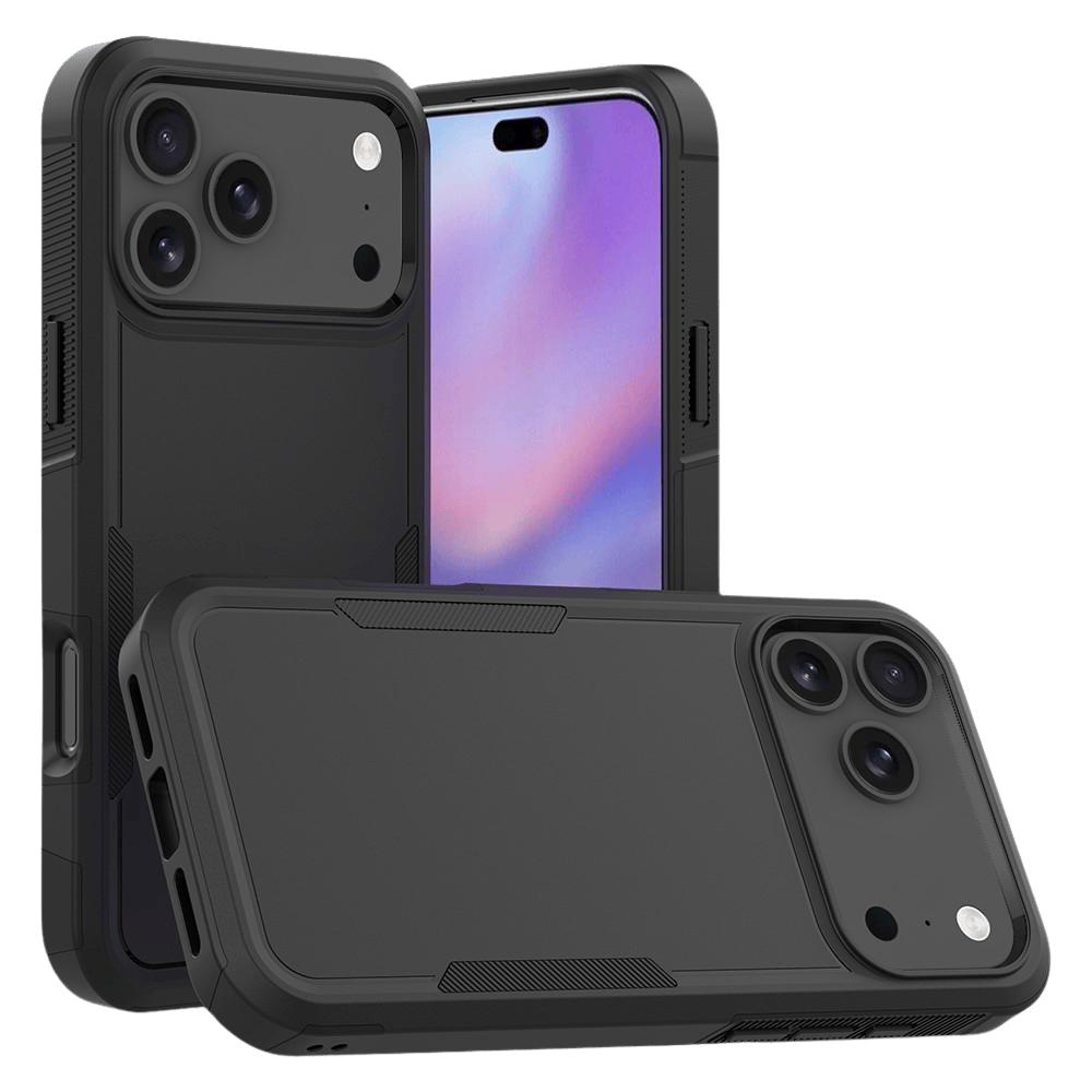 CaseBody Apple iPhone 17 Pro Max / 18 Pro Max Rugged Armor Back Cover Zwart