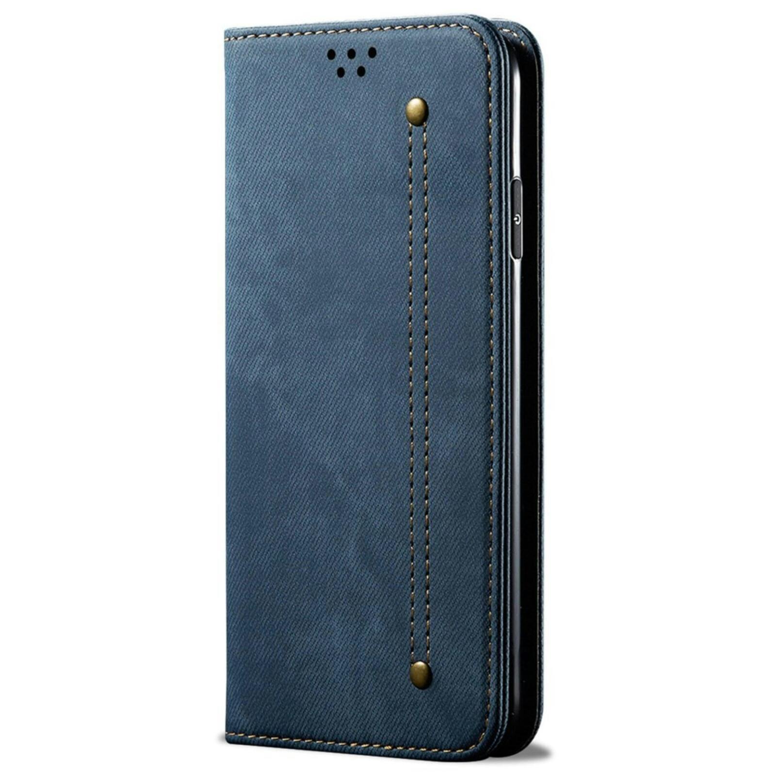 CaseBody Samsung Galaxy S25 Denim Bookcase Blauw