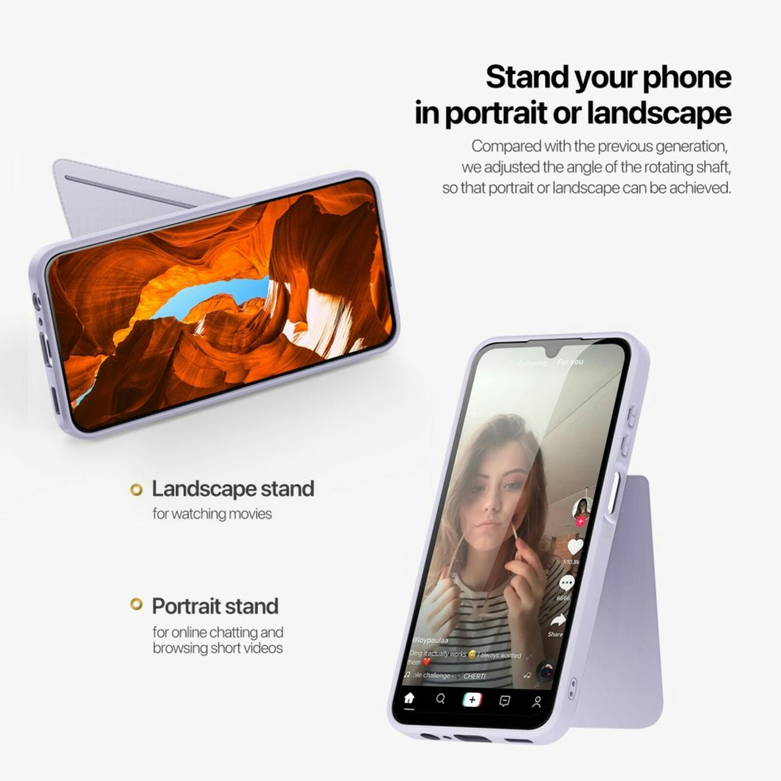 DUX DUCIS Samsung A15 Rafi Series Premium Beschermcase Paars