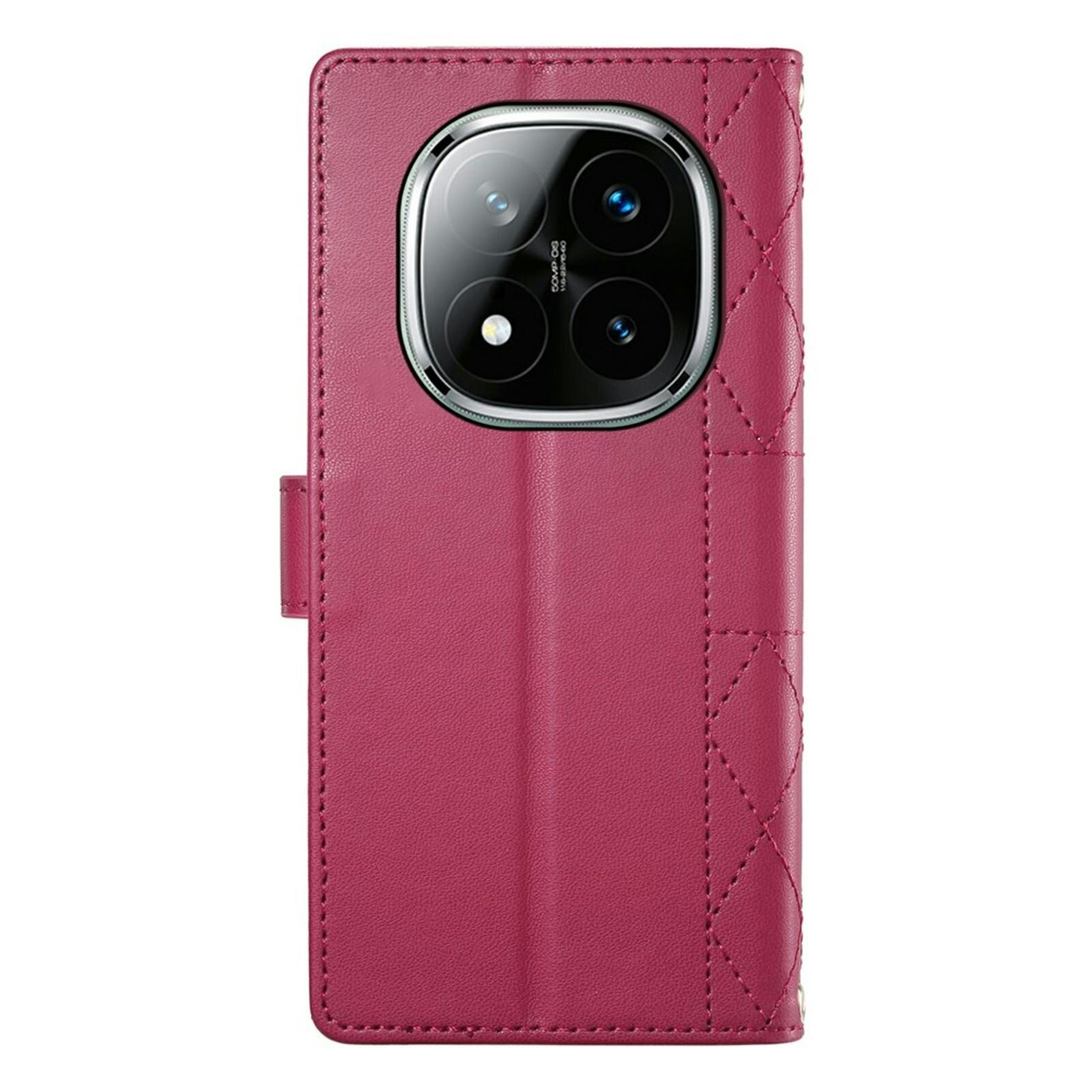 Comfycase Xiaomi Redmi Note 15 Pro 5G Bookcase met Koord Rood