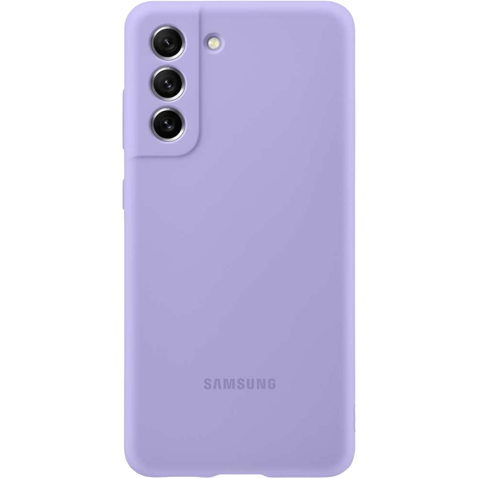 Samsung Galaxy S21 FE Siliconen Hoesje Lavender - Voorkant