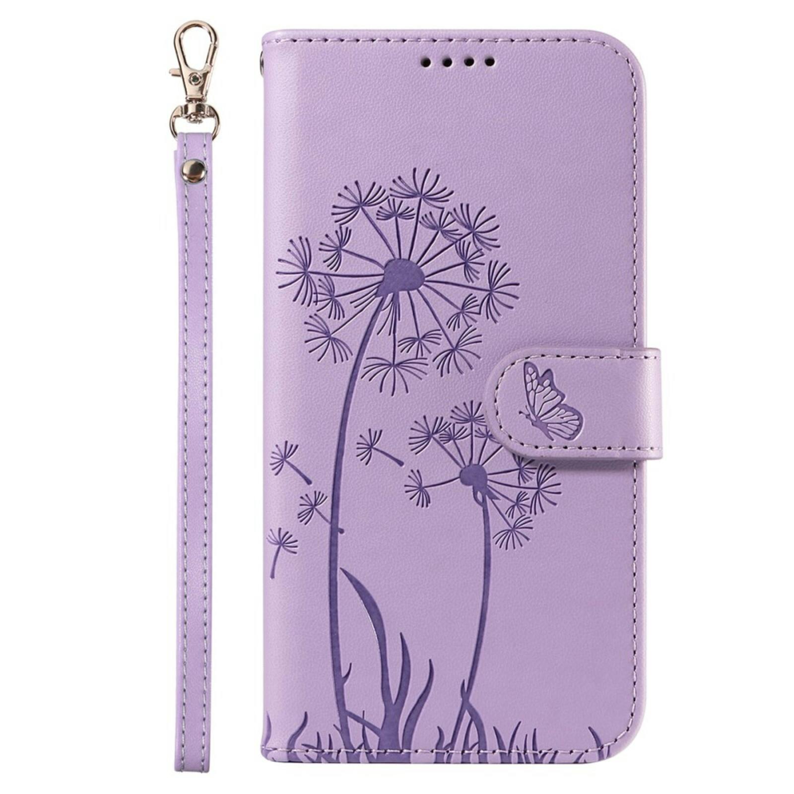 Comfycase Samsung S25 Plus / S24 Plus Dandelion Bookcase Hoesje Paars