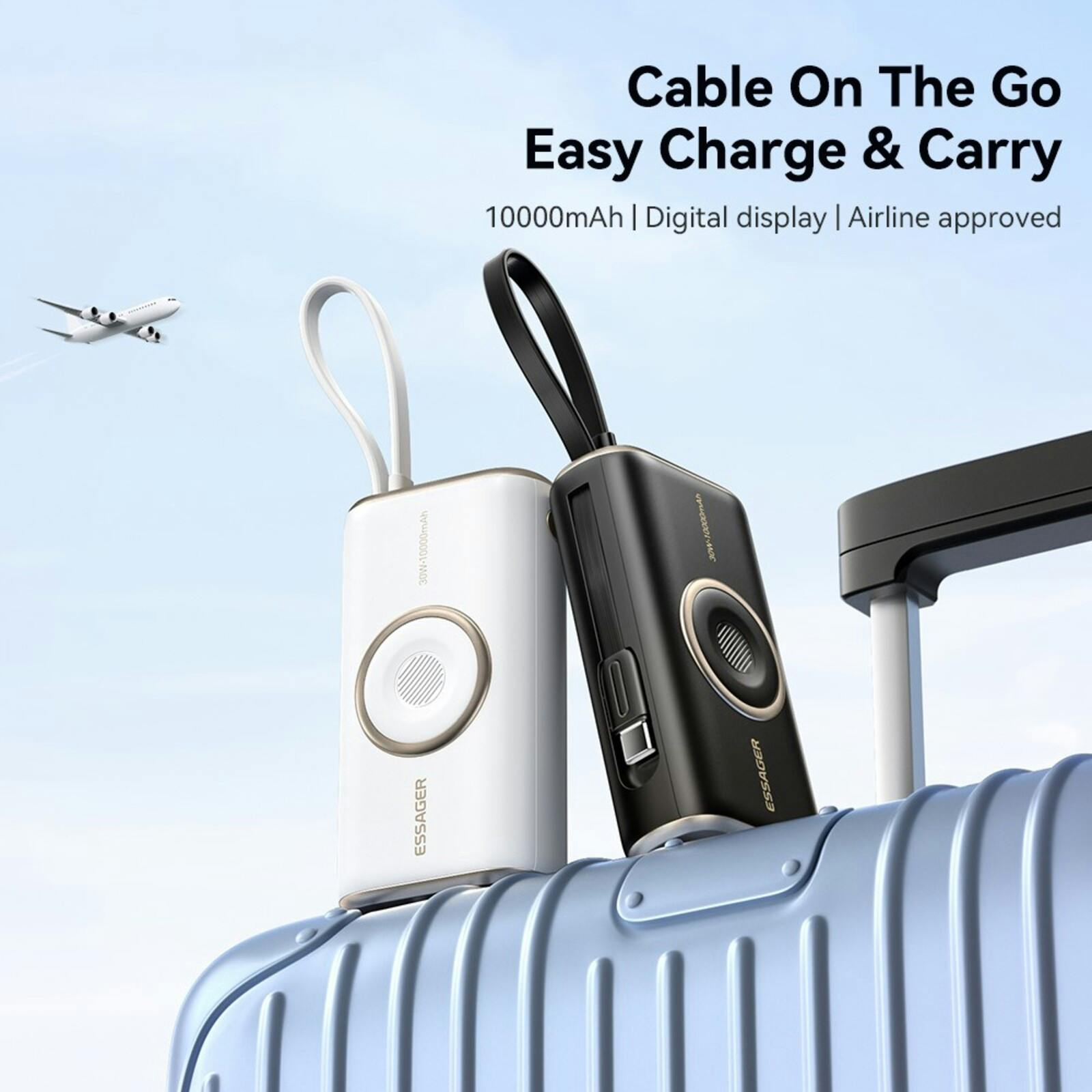 Essager PD 30W Powerbank met Wireless Apple Watch Lader 10.000mAh Zwart