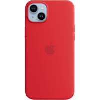 Apple iPhone 14 plus MagSafe Siliconen Hoesje Rood
