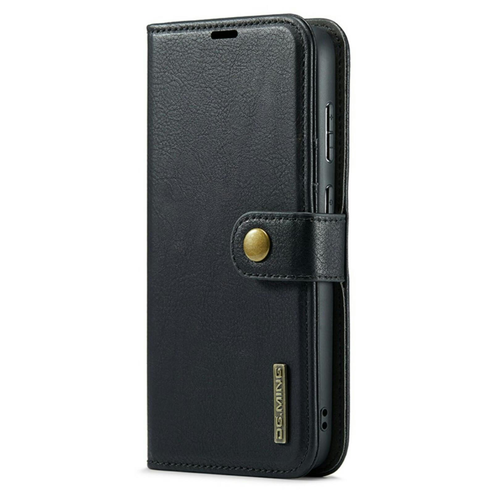 DG.MING Samsung S23 FE Lederen 2-in-1 Wallet en Hoesje Zwart