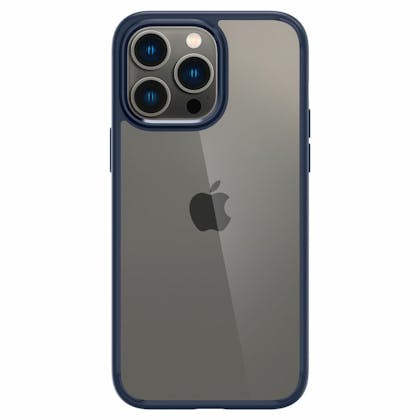 Spigen iPhone 14 Pro Doorzichtig Hard Hoesje Donkerblauw
